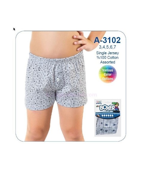 Yüksek Pamuk Oranı, Esnek Kumaş Çocuk Boxer Öztaş 3102 - 2