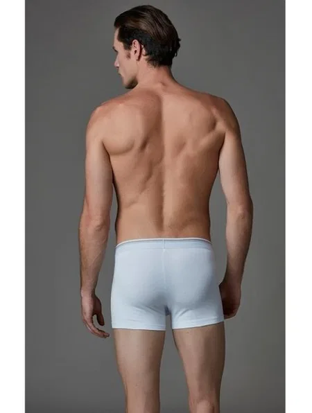 Yumuşak Modal Dikişli Erkek Boxer Eros 008 - Beyaz