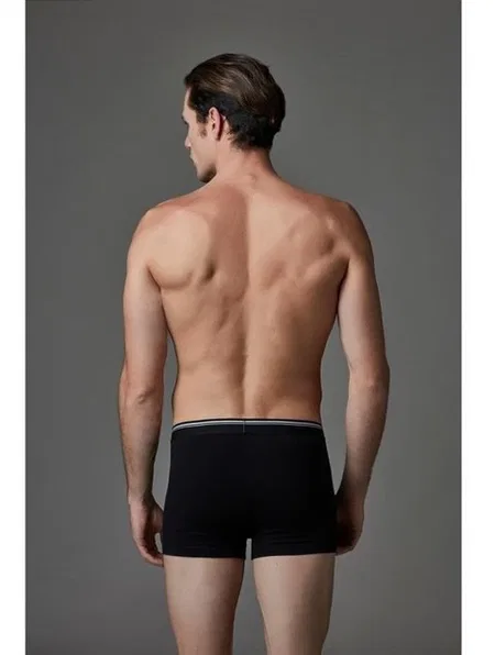 Yumuşak Modal Dikişli Erkek Boxer Eros 008 - Siyah
