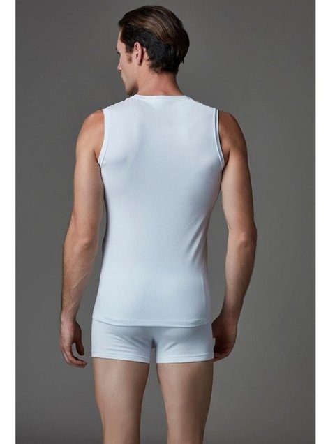 Kolsuz Pamuklu Atlet 2'li Set Eros 003 - Beyaz