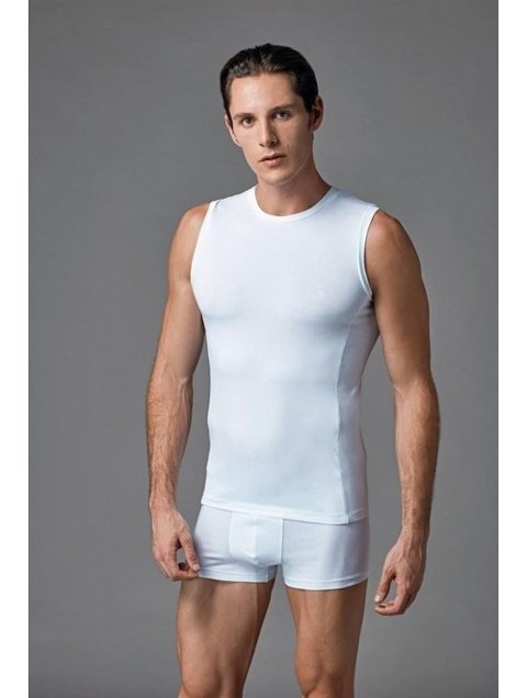 Kolsuz Pamuklu Atlet 2'li Set Eros 003 - Beyaz