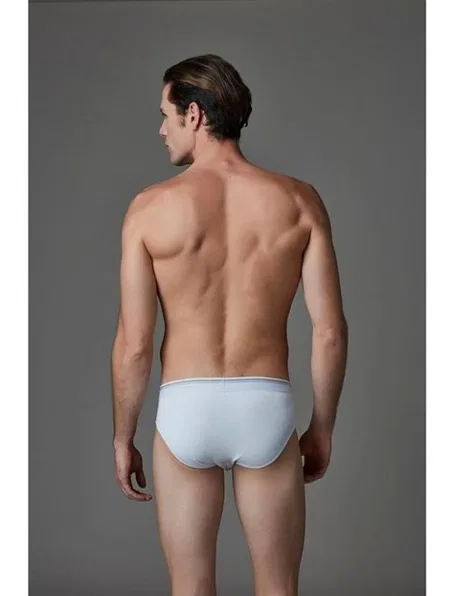 Kompakt Kesim Pamuklu Erkek Slip Eros 007 - Beyaz