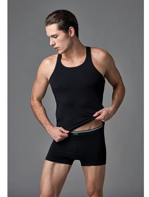 Pamuklu Uzun Kısa Kollu Sporcu Atlet Eros 002 - Siyah