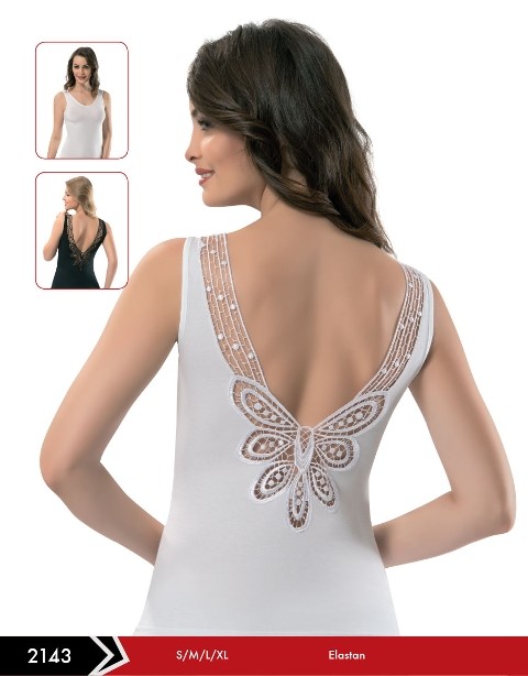 Erdem Pamuklu Uzun Kesim Kadın Atlet Erdem 2143 - Görsel 2