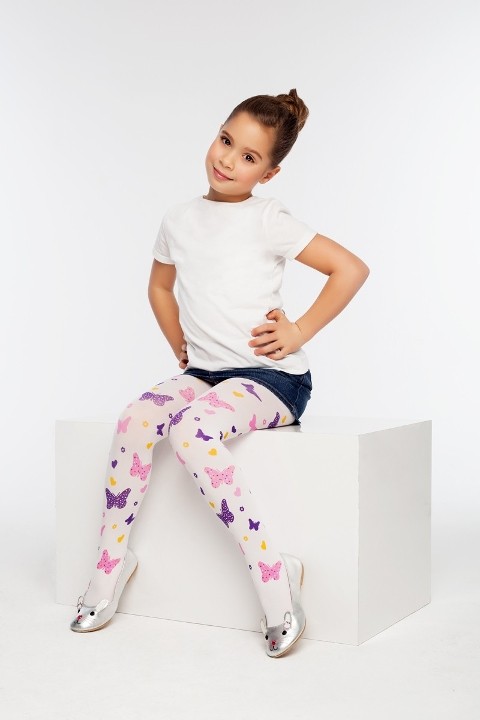 Yüksek pamuklu esnek çocuk külotlu çorap Daymod 2125019