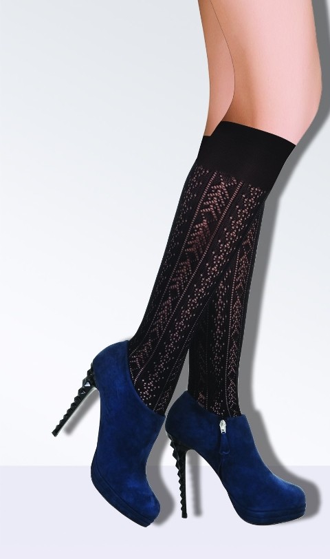 Daymod Desenli Dizaltı Çorap Polyamid Elastane Daymod 1222120