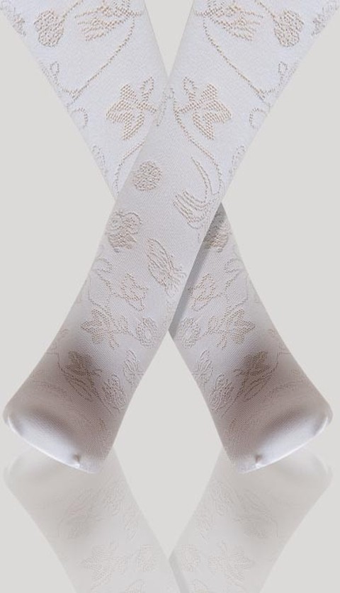 Pamuklu Kaydırmaz Tabana Sahip Bebe Külotlu Çorap Daymod 2122024 - Kemik