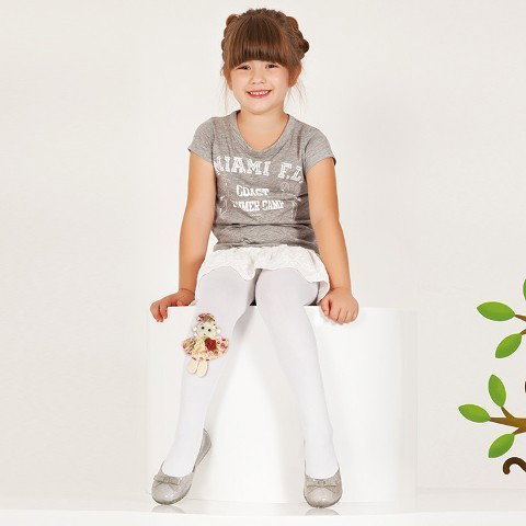 Yüksek Pamuk Oranı Kaydırmaz Taban Çocuk Külotlu Çorap Daymod 2142010