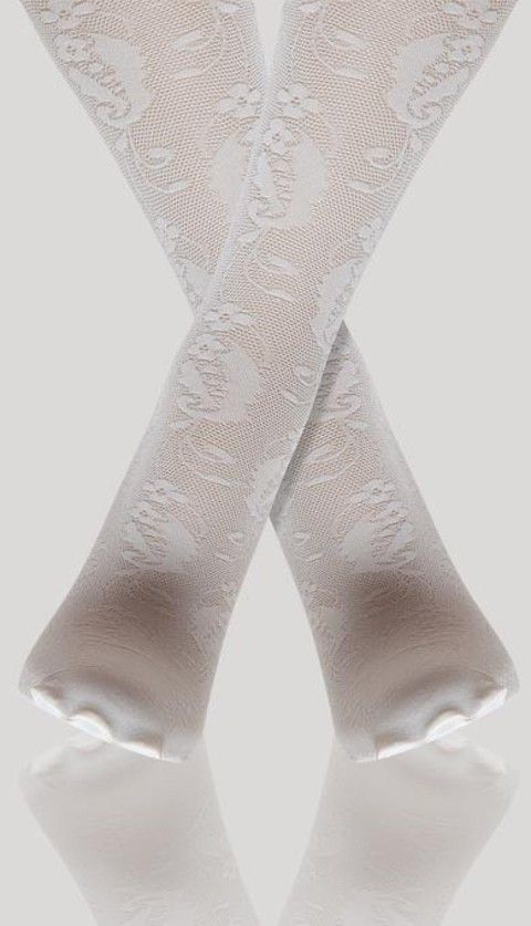 Pamuk Oranı Yüksek Bebe Külotlu Çorap Daymod 2122026 - Beyaz