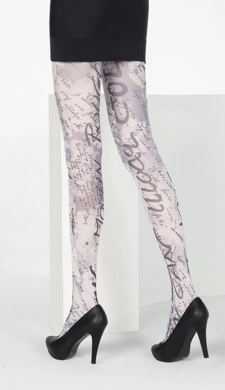 Düşük Denye Desenli Külotlu Çorap Daymod 112031