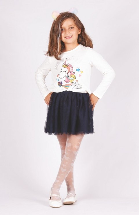 Yüksek Pamuk Oranı Kaydırmaz Taban Çocuk Külotlu Çorap Daymod 2121025