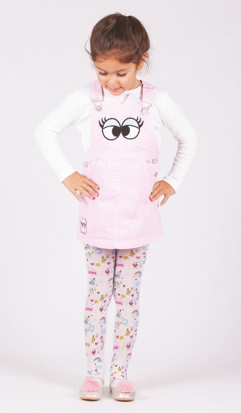 Yüksek Pamuklu Kaydırmaz Taban Çocuk Külotlu Çorap Daymod 2125079