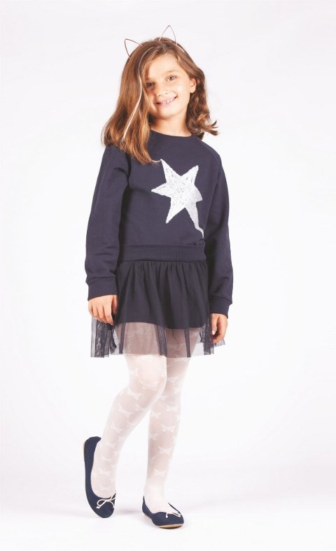 Yüksek Pamuklu Kaydırmaz Taban Çocuk Külotlu Çorap Daymod 2122084