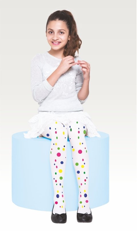 Yüksek Pamuk Oranı Kaydırmaz Taban Çocuk Külotlu Çorap Daymod 2125090