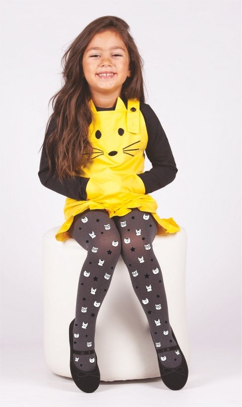 Yüksek Pamuk Oranı Kaydırmaz Çocuk Külotlu Çorap Daymod 2125091