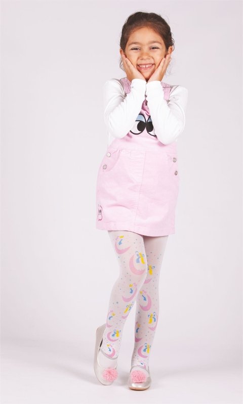 Yüksek Pamuklu Kaydırmaz Taban Çocuk Külotlu Çorap Daymod 2125078