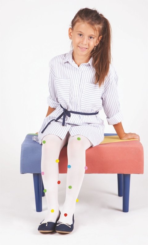 Pamuklu Kaydırmaz Tabana Sahip Çocuk Külotlu Çorap Daymod 2142026