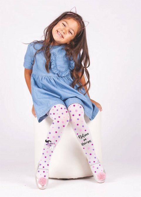 Yüksek Pamuklu Kaydırmaz Çocuk Külotlu Çorap Daymod 2125096