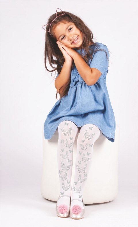 Pamuklu Kaydırmaz Taban Çocuk Külotlu Çorap Daymod 2125095