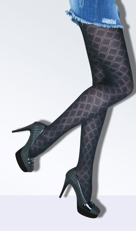 Düşük Denye Desenli Külotlu Çorap Daymod 1122007