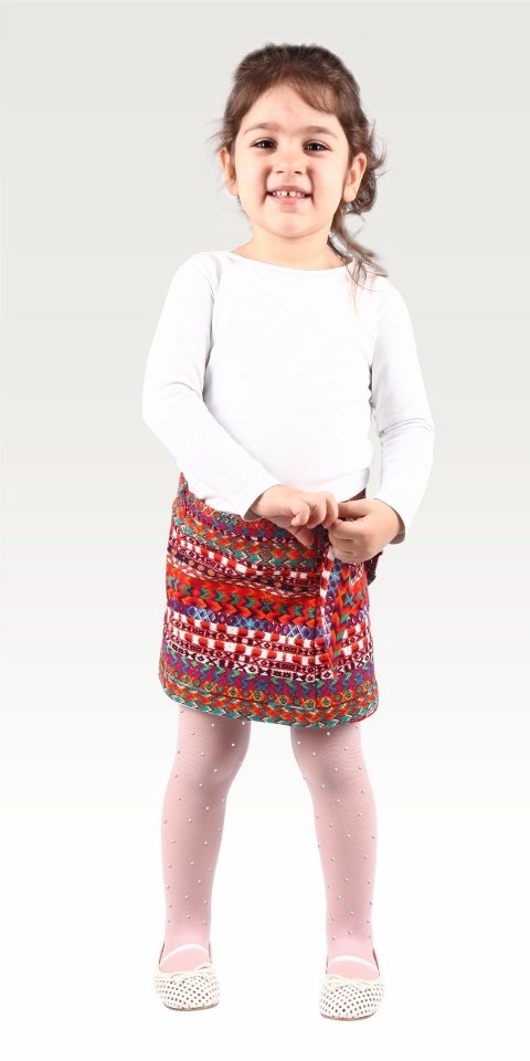 Daymod Tül File Taşlı Pamuklu Çocuk Külotlu Çorap Daymod 2144002