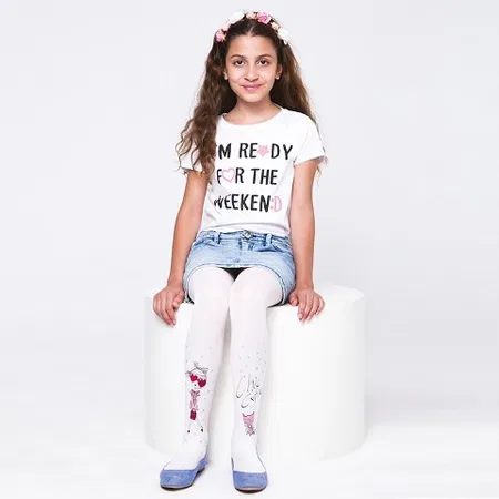 Yüksek Pamuklu Kaydırmaz Taban Çocuk Külotlu Çorap Daymod 2125051