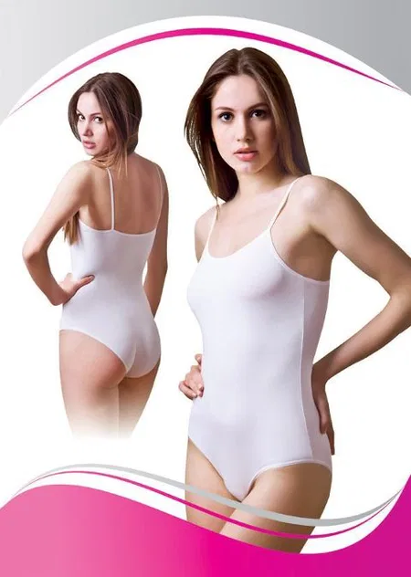 Çıtçıt Detaylı Tek Parça Body Pamuklu Dono 2310 - Beyaz