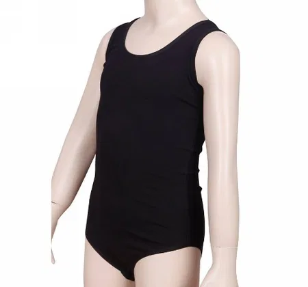 Pamuklu Geniş Askılı Kız Çocuk Body Dono 3320 - Siyah