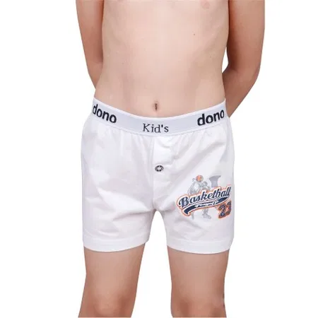 Yüksek Pamuk Oranı Baskılı Boxer Dono 3115 - Beyaz