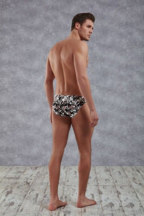 Pamuk-Likra Desenli Erkek Slip Doreanse 1391 - Baskılı