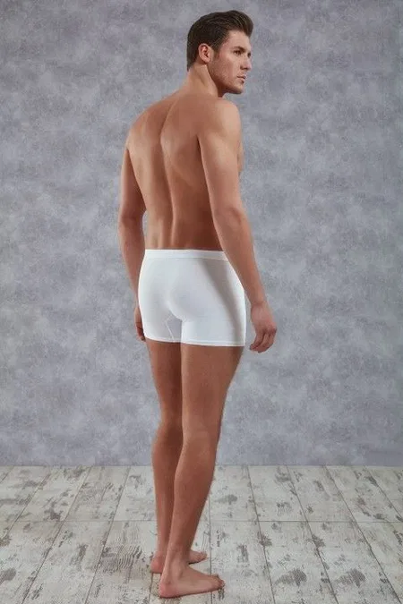 Pamuklu Esnek Bel Boxer Doreanse 1742 - Beyaz