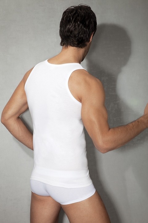 Pamuklu Ribana Askılı Atlet Doreanse 2025 - Beyaz