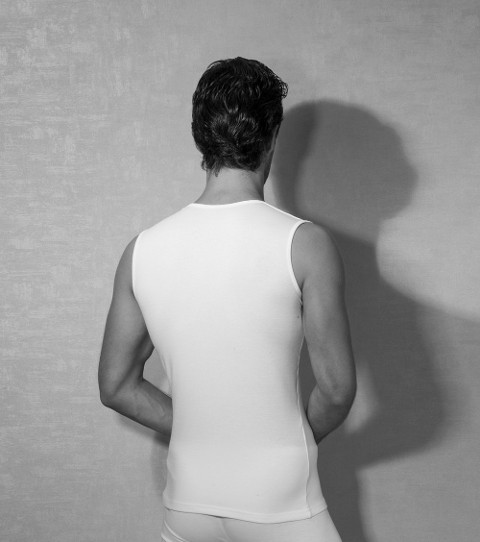 Modal V Yaka Erkek Atlet Doreanse 2235 - Beyaz