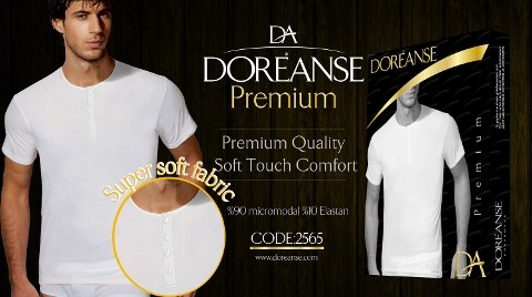 Micromodal Ribana Erkek Atlet Doreanse 2565 - Beyaz