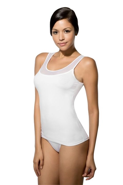 Modal Pamuklu Dar Kesim Atlet Doreanse 9370 - Beyaz