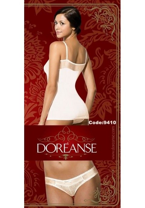 Micro Modal ve Lycra Gelin Atlet-Külot Takımı Doreanse 9410 - Ekru