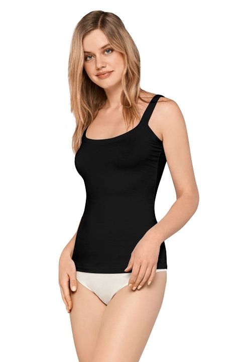 Pamuklu Nefes Alan Kadın Atlet Doreanse 9111 - Siyah