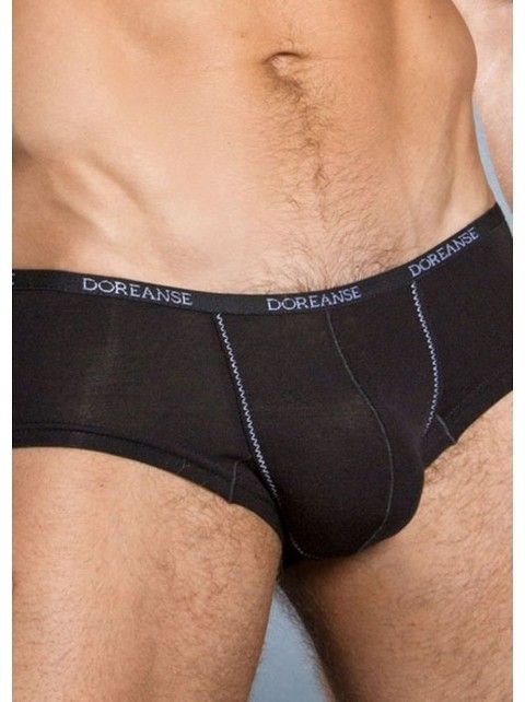 Modal Pamuklu Esnek Bel Boxer Doreanse 1781 - Siyah