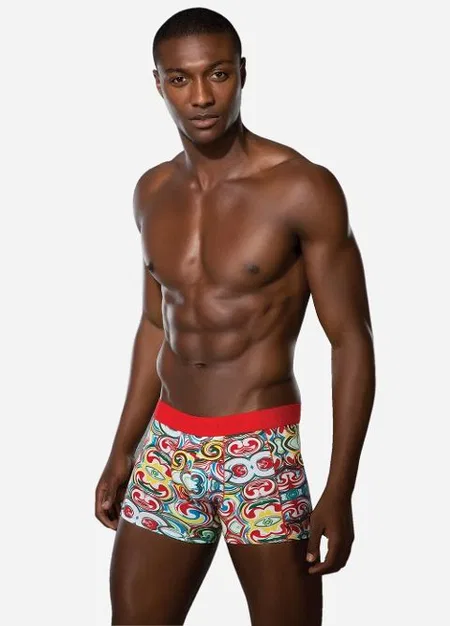Yumuşak Modal Dikişsiz Boxer Doreanse 1885 - Baskılı