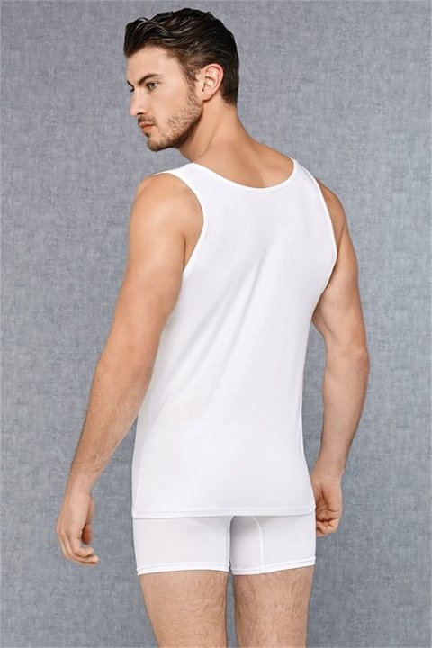 Pamuklu Elastan Beyaz Erkek Atlet Doreanse 2011 - Beyaz