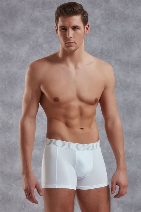 Pamuklu Elastan Battal Boy Boxer Doreanse 1777 - Beyaz