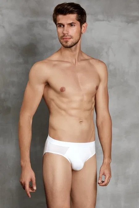 Pamuklu Elastan Erkek Slip Doreanse 1015 - Beyaz