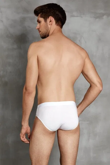 Pamuklu Elastan Erkek Slip Doreanse 1015 - Beyaz