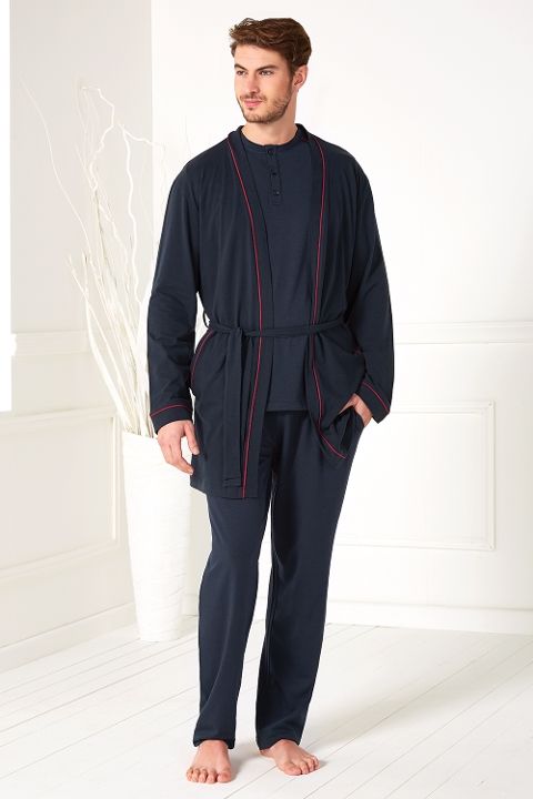 Modal Cotton Erkek T-Shirt & Pantolon Takım Doreanse 4500 - Lacivert