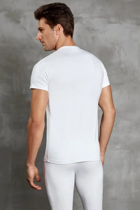 Viloft Termal V-Yaka Kısa Kollu T-Shirt Doreanse 2890 - Siyah