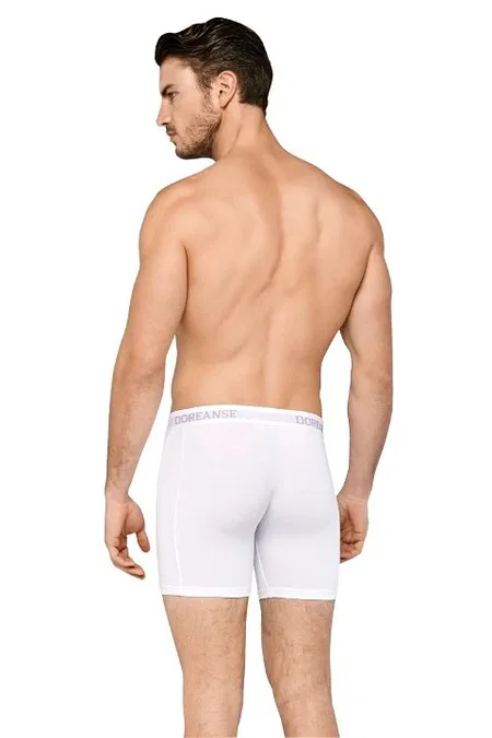 Modal Pamuklu Esnek Bel Boxer Doreanse 1780 - Beyaz