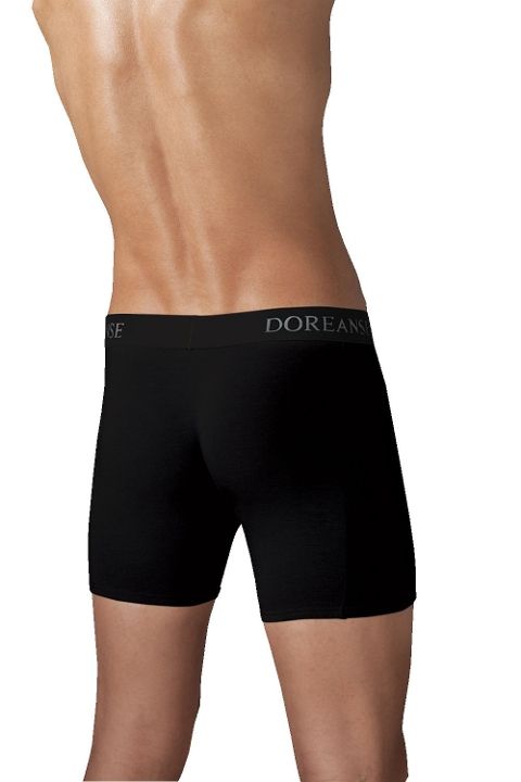 Modal Pamuklu Esnek Bel Boxer Doreanse 1780 - Siyah