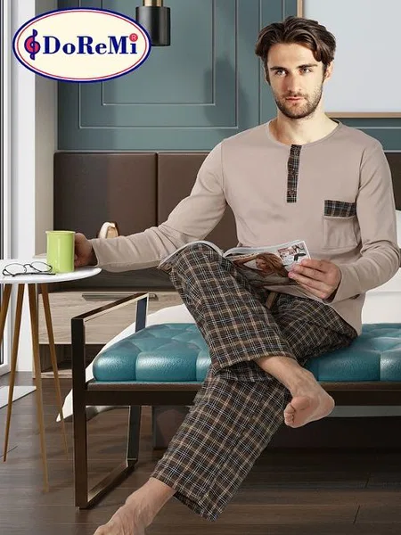 DoReMi Brave Bryan Erkek Pijama Takımı - A.Kahve