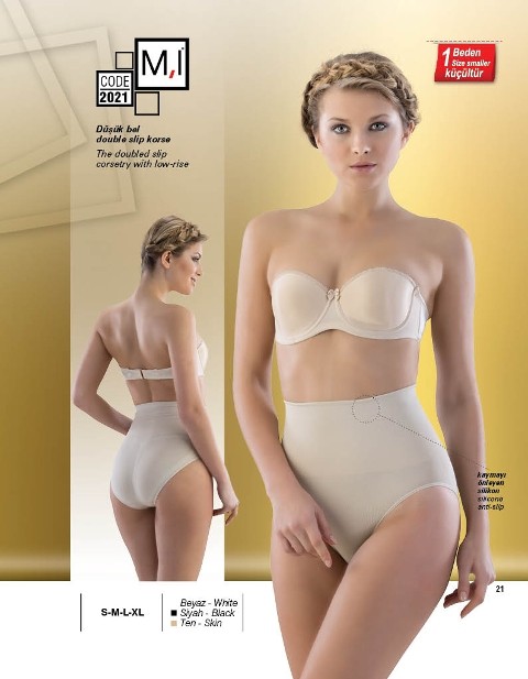 Düşük Bel Toparlayıcı Korse Emay 2021 - Ten