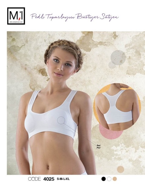 Dikişsiz Toparlayıcı Tam Kap Sütyen Emay 4025 - Beyaz